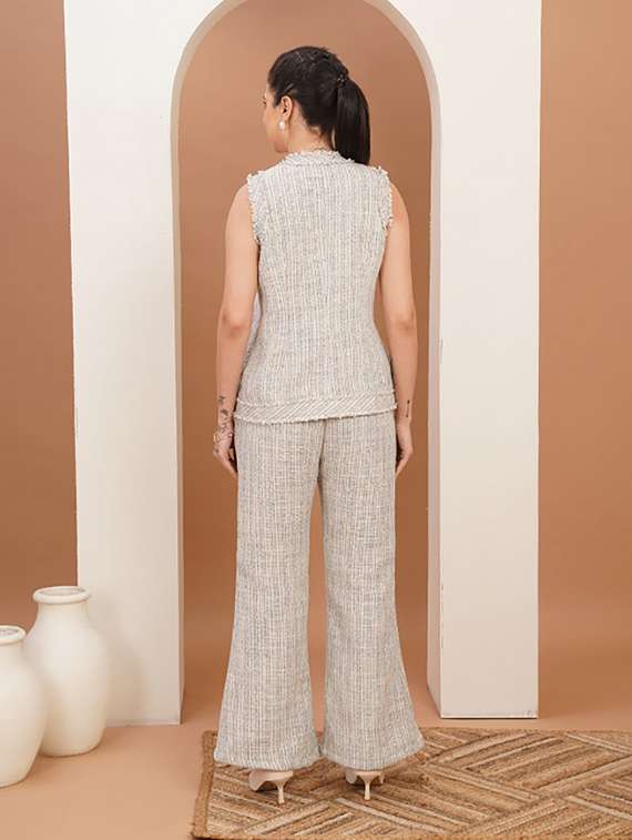 women self designed top and trouser co-ord set - 22379171 -  Standard Image - 4