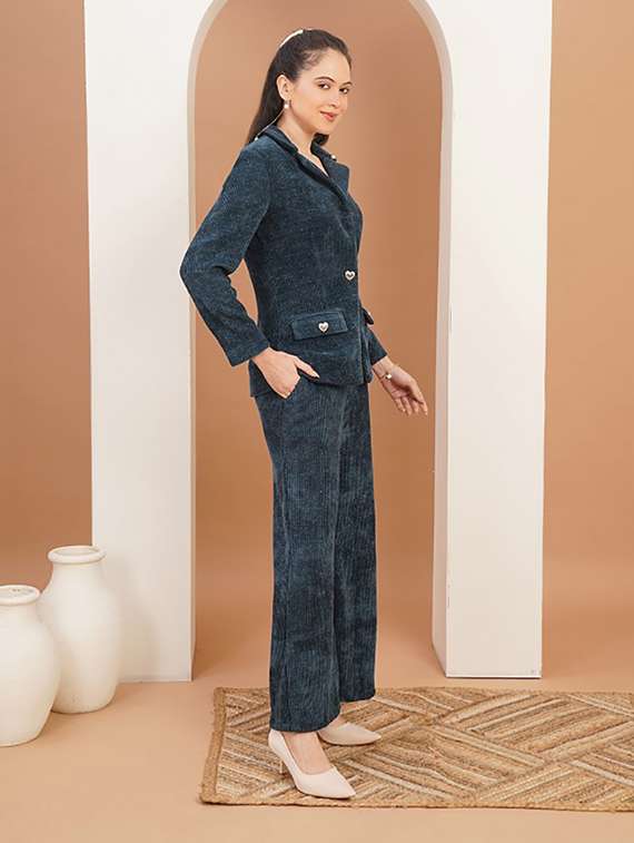 women self designed blazer and trouser co-ord set - 22379205 -  Standard Image - 4