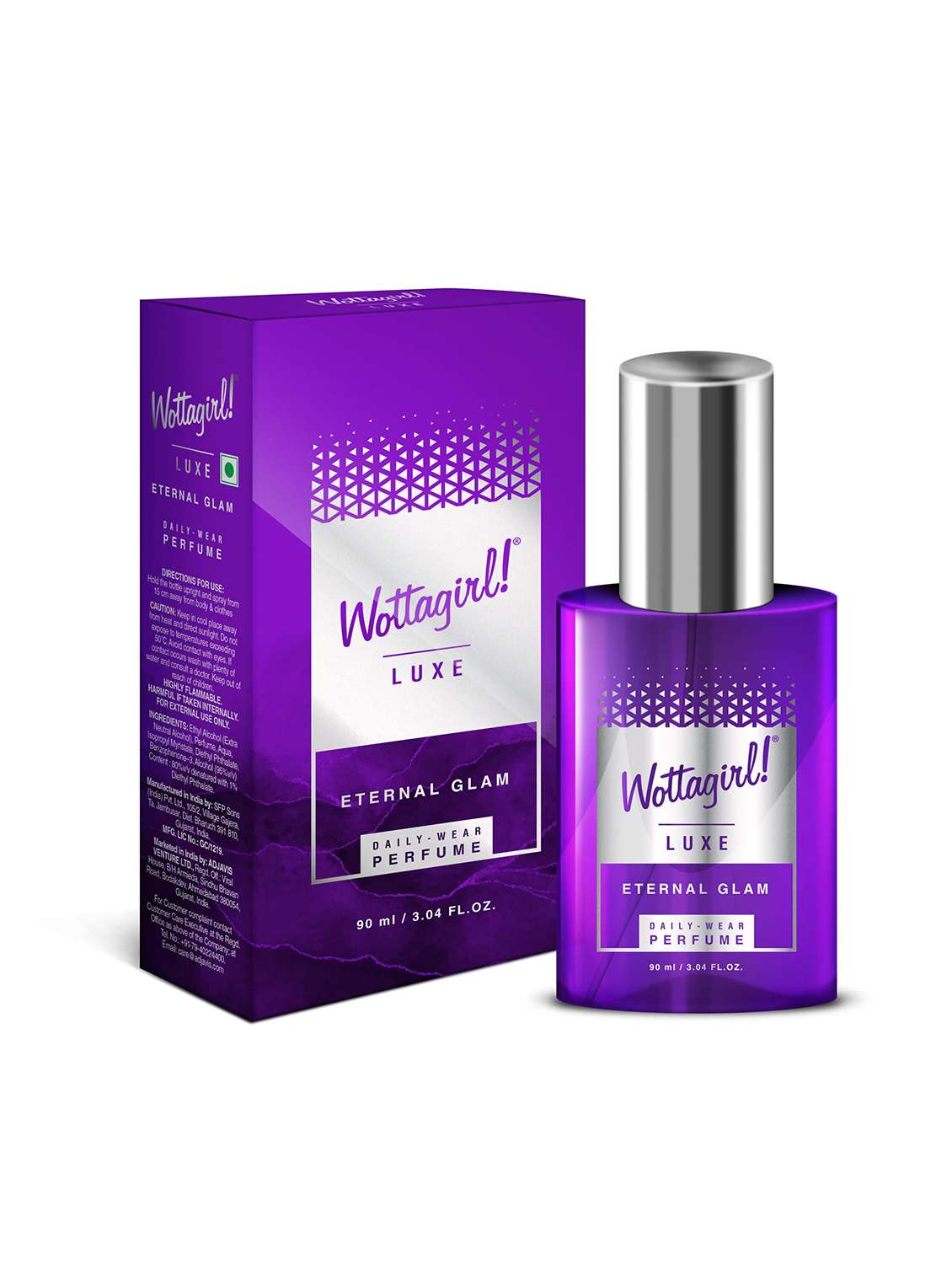 wottagirl! luxe eternal glam long lasting perfume- for women (90ml) - 22379321 -  Standard Image - 1