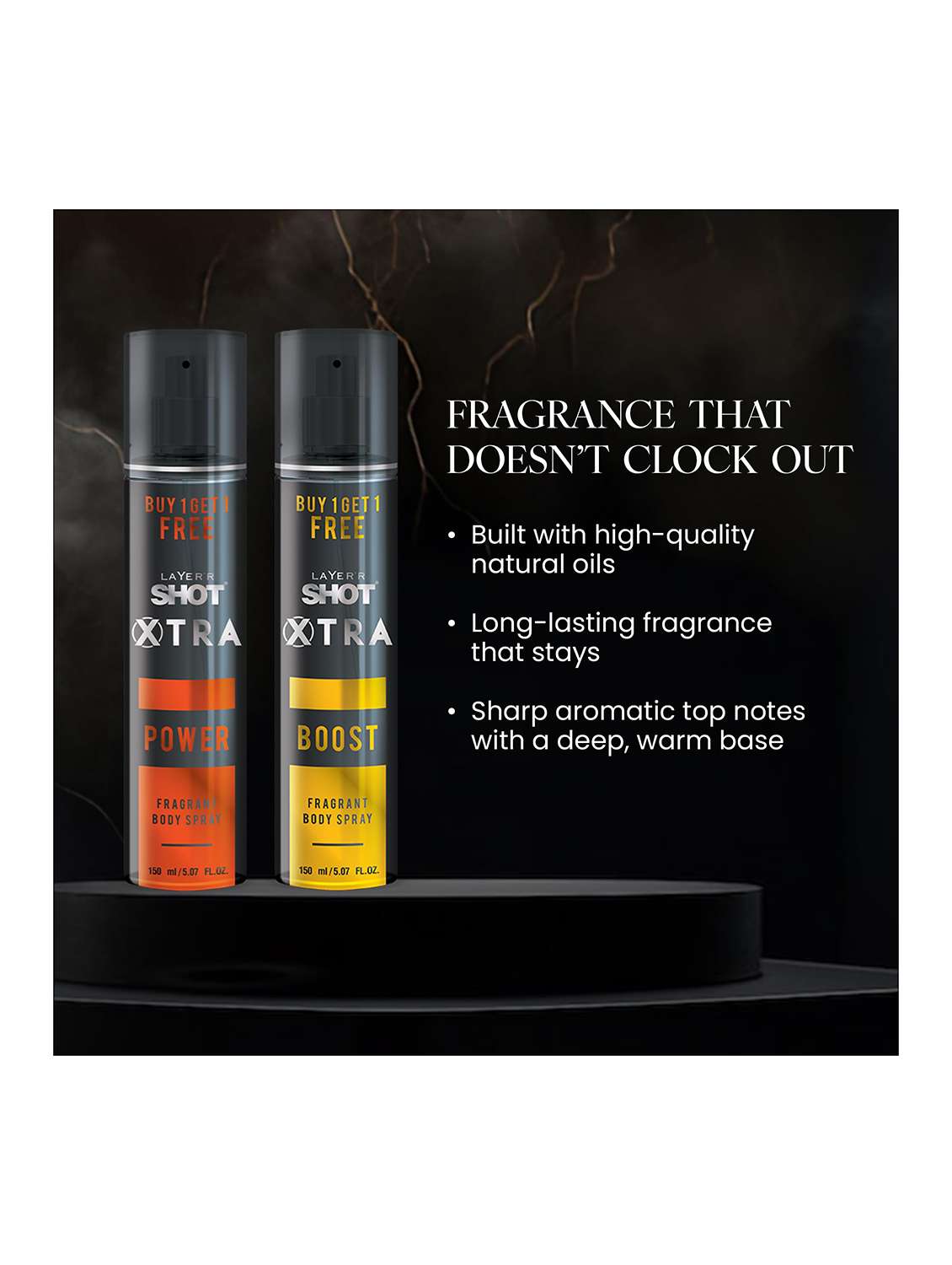  long lasting fragrance body spray  -  for men pack of 2 - 22379385 -  Standard Image - 1