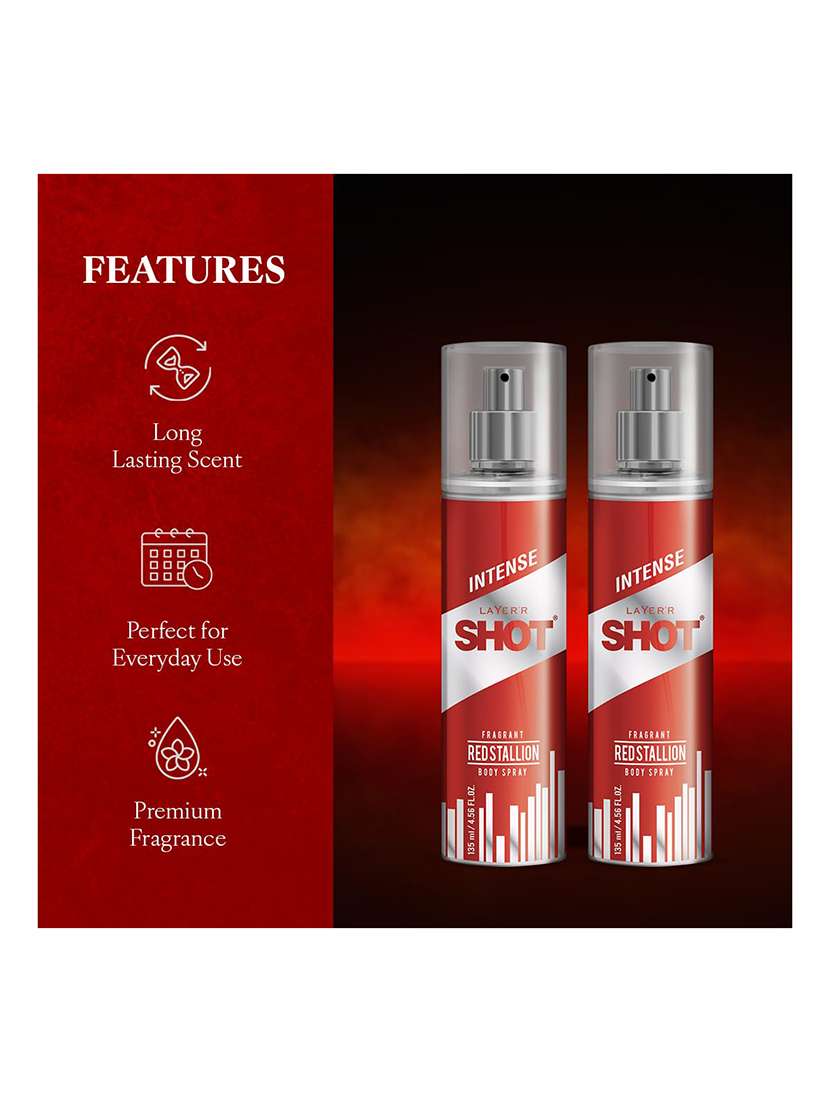 long lasting fragrance body spray  -  for men pack of 2 - 22379394 -  Standard Image - 1