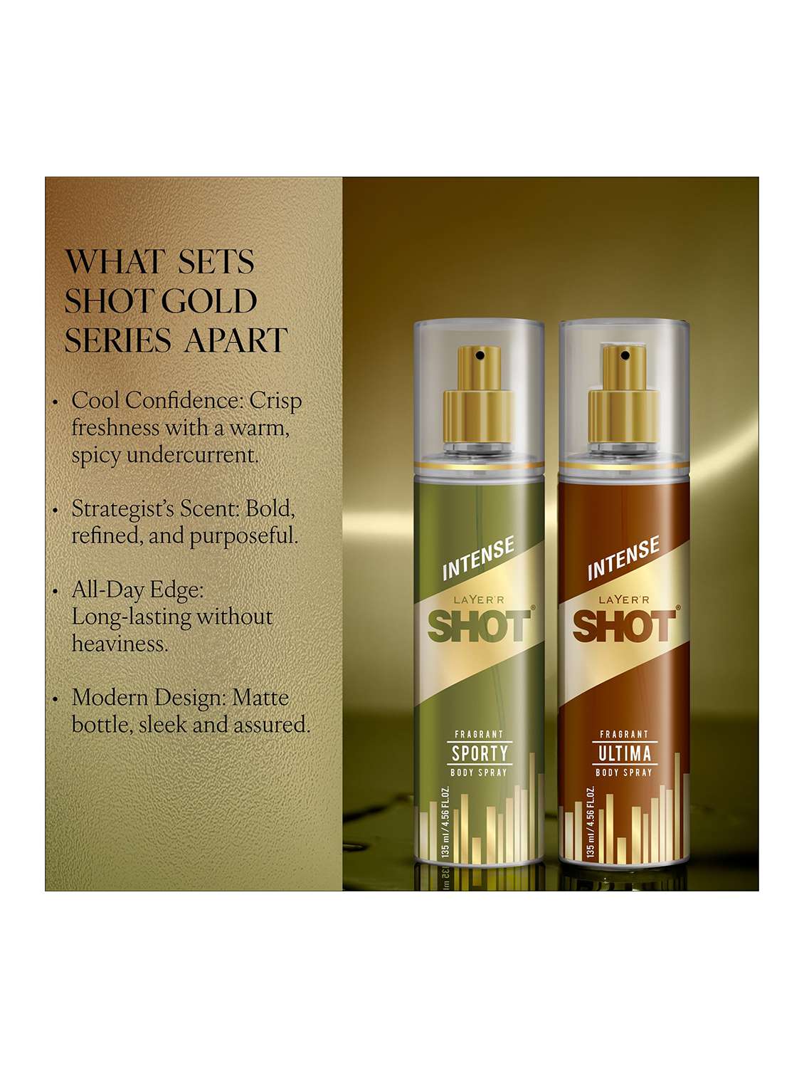 long lasting fragrance body spray  -  for men pack of 2 - 22379401 -  Standard Image - 1