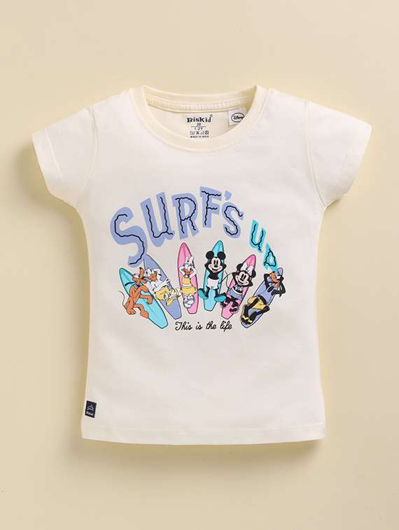 girls pack of 2 printed short sleeve top - 22379608 -  Standard Image - 1