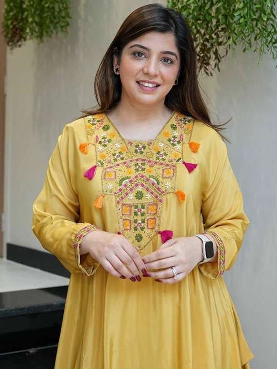 women solid with work long sleeve ethnic co-ord set - 22379627 -  Standard Image - 1