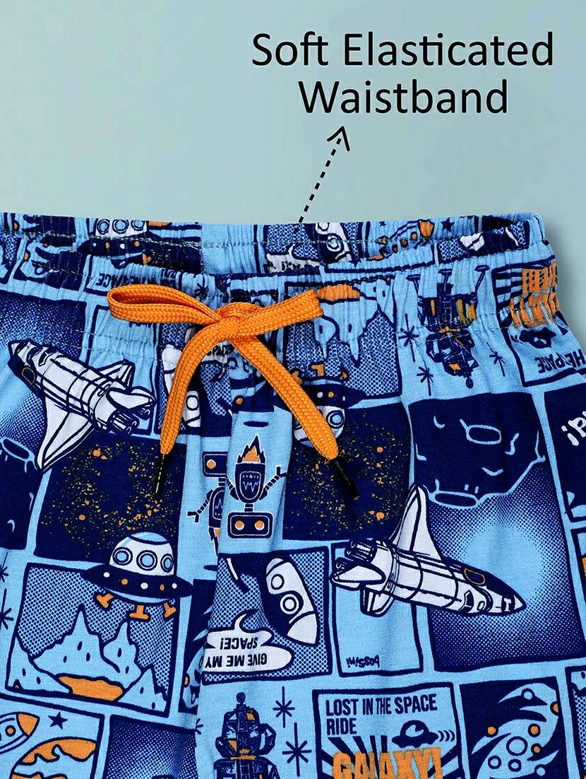 boys pack of 2 printed shorts set - 22379646 -  Standard Image - 4