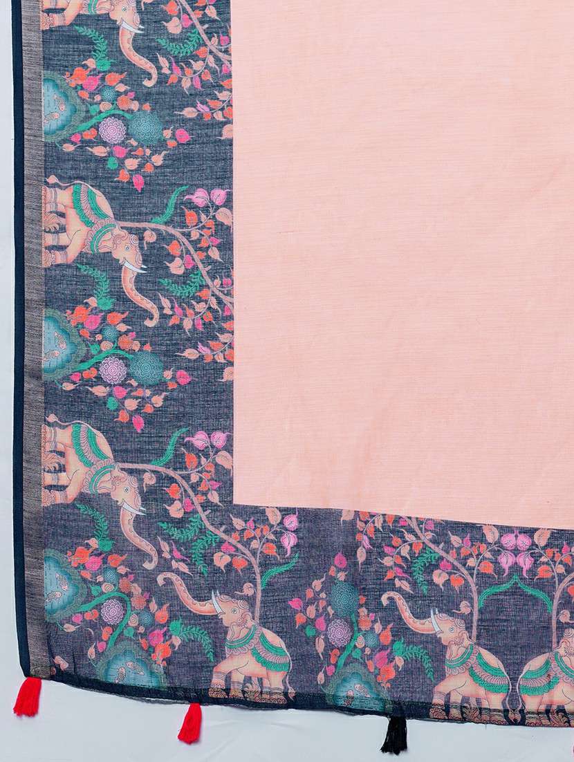 women printed casual wear saree with blouse - 22379862 -  Standard Image - 6