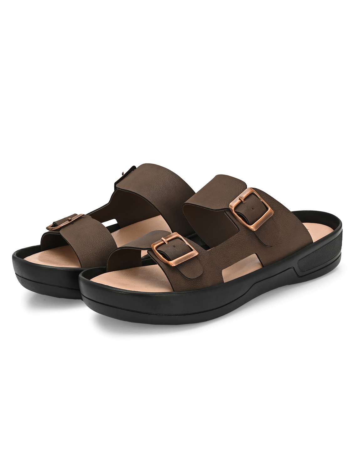 men solid slip on sandal - 22379898 -  Standard Image - 1