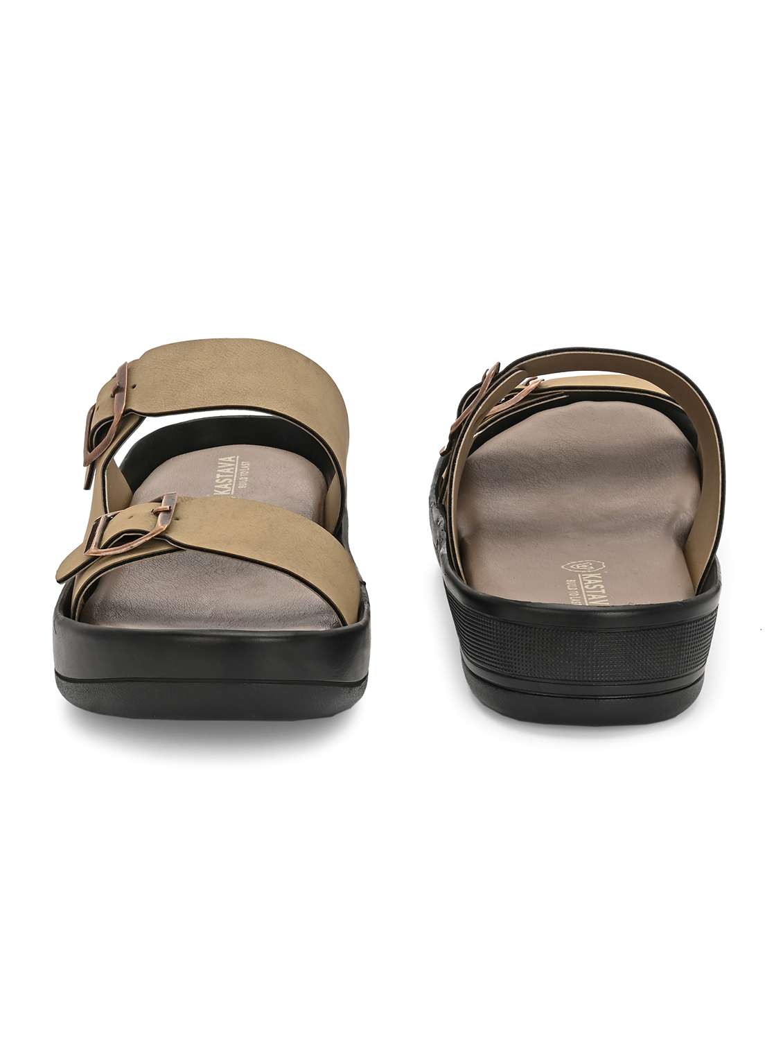men solid slip on sandal - 22379900 -  Standard Image - 4