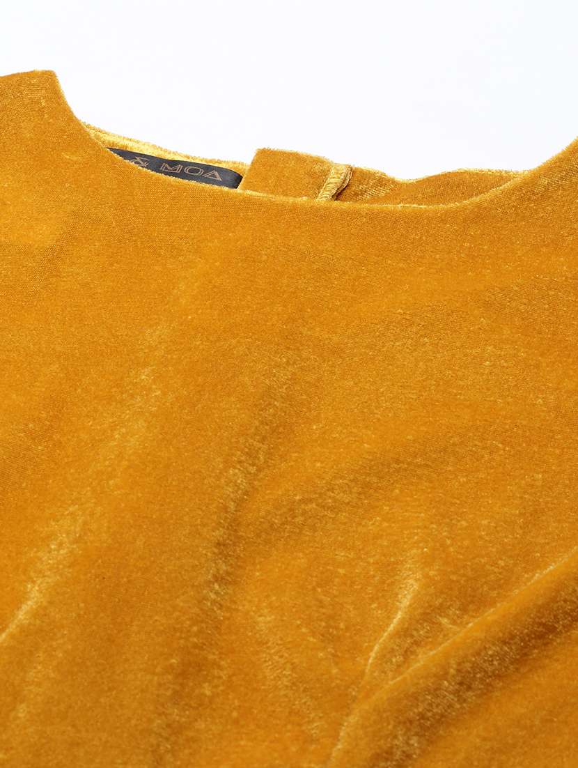 women solid long sleeve a-line dress - 22380073 -  Standard Image - 1