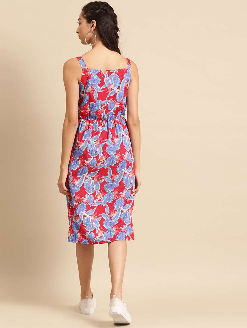 women floral print sleeveless a-line dress - 22380215 -  Standard Image - 4