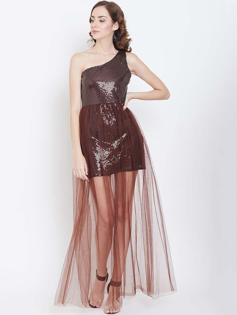 women sequined single shoulder sleeveless bodycon dress - 22380342 -  Standard Image - 1