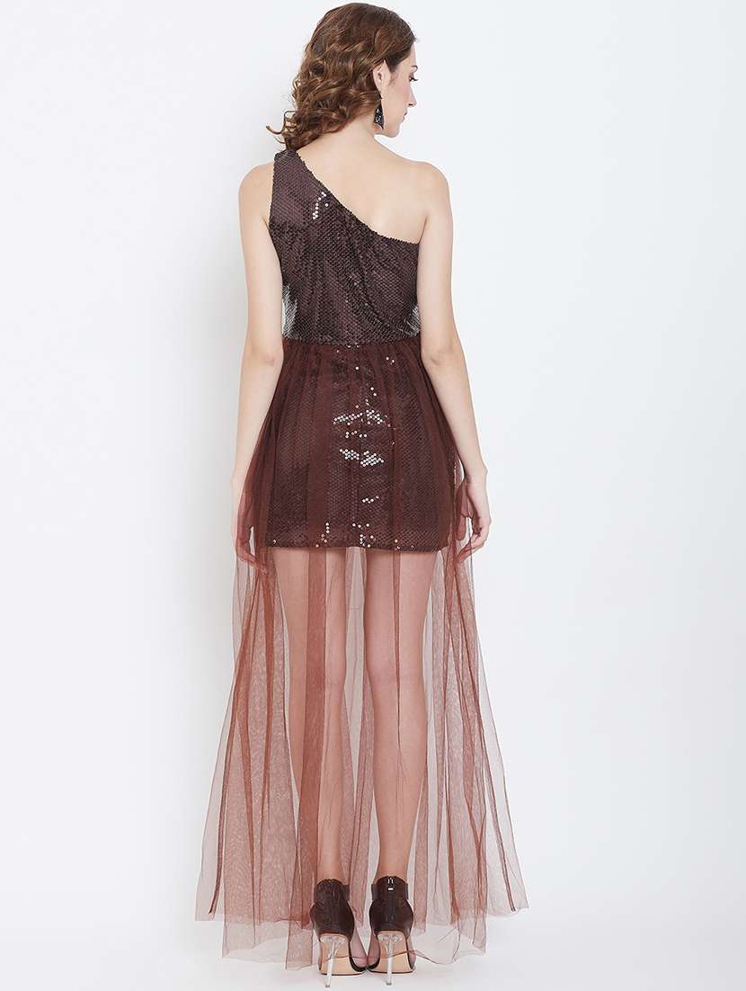 women sequined single shoulder sleeveless bodycon dress - 22380342 -  Standard Image - 4