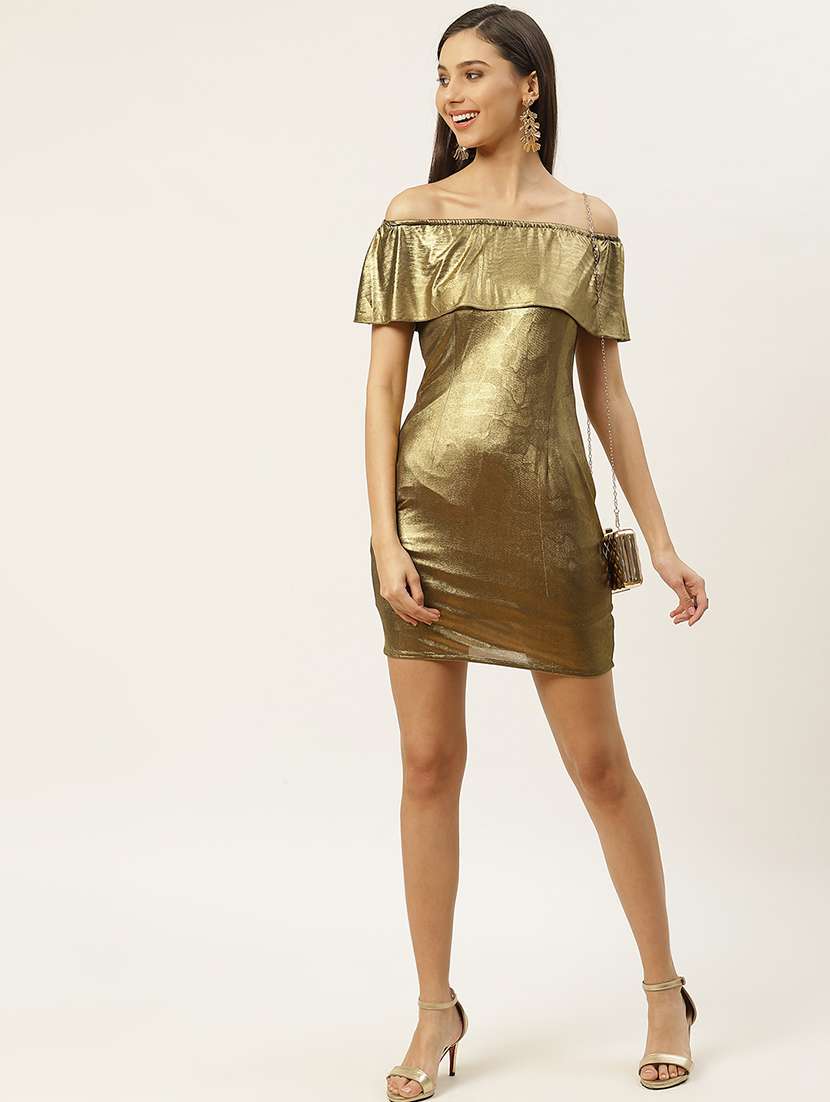 women solid off shouler bodycon dress - 22380435 -  Standard Image - 4