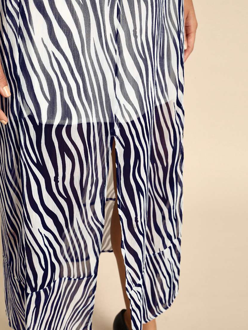 women animal print mid rise a-line skirt - 22380566 -  Standard Image - 1