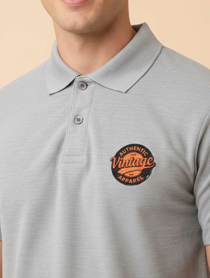 men printed short sleeve regular fit polo t-shirt - 22380657 -  Standard Image - 1