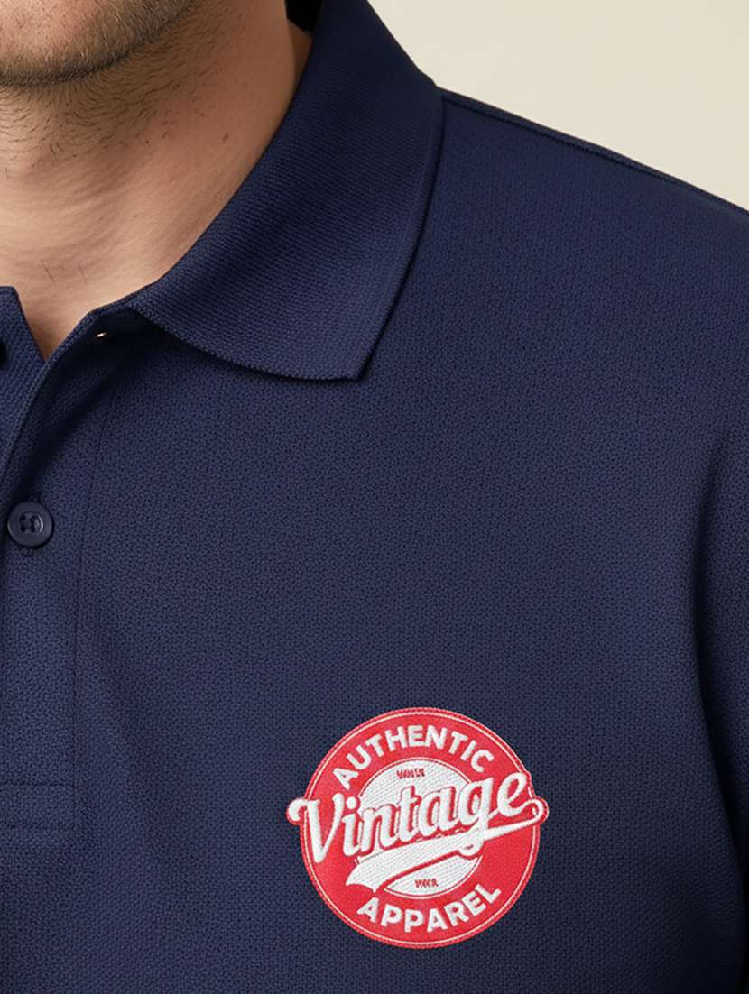 men printed short sleeve regular fit polo t-shirt - 22380686 -  Standard Image - 1