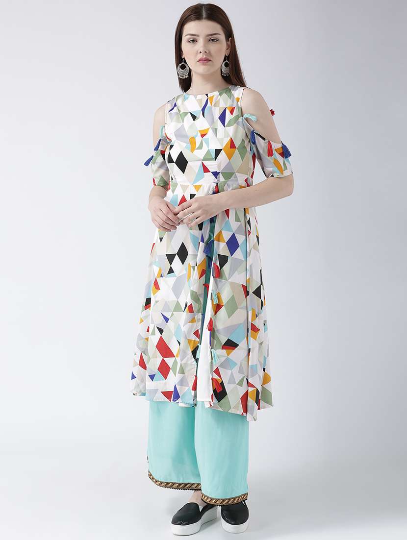 women solid mid rise flared palazzo - 22380708 -  Standard Image - 4