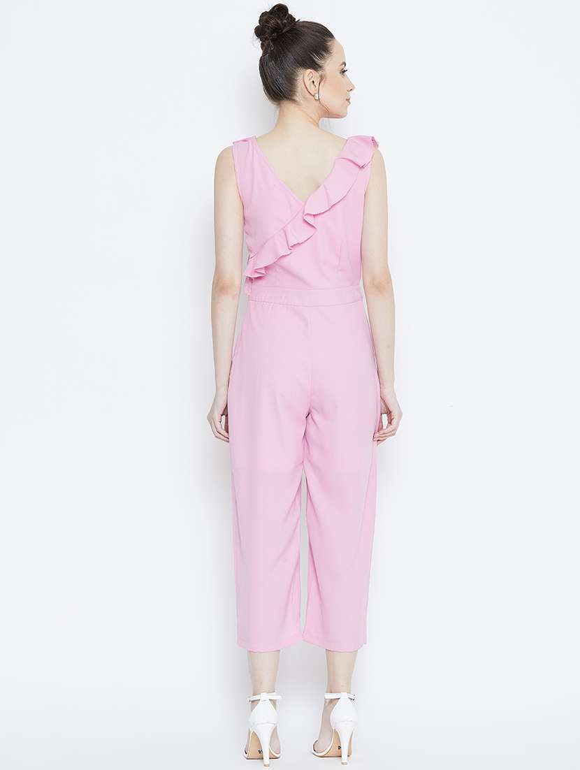 women solid sleeveless jumpsuit - 22380747 -  Standard Image - 4