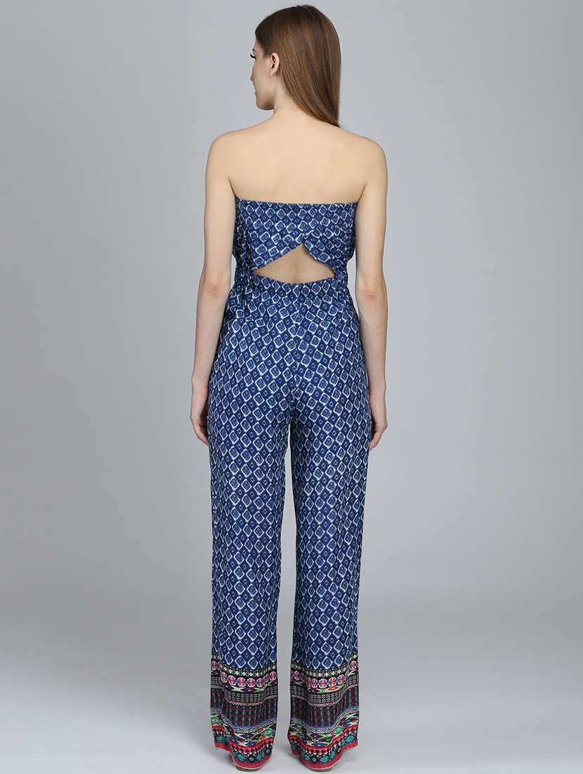 women printed strapless jumpsuit - 22380756 -  Standard Image - 4