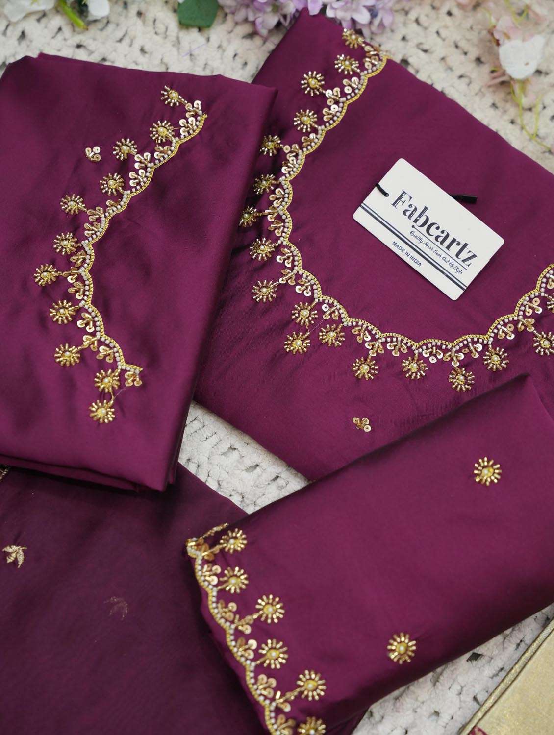 cream silk flared lehenga - 22380796 -  Standard Image - 4