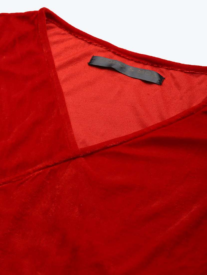 Women Solid Cape Sleeve Straight Top - 22380833 -  Standard Image - 1