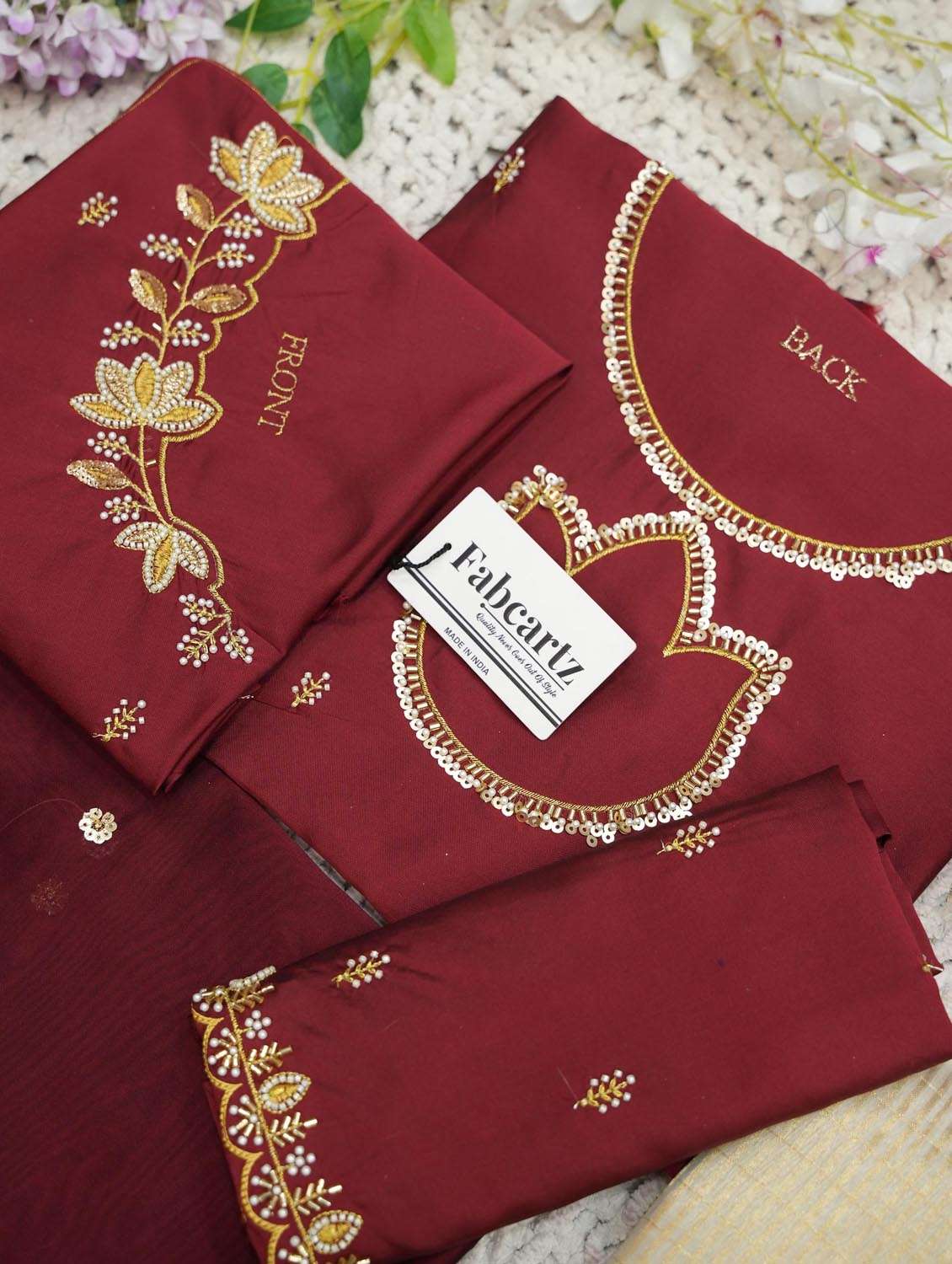 women self design south indian style unstitched lehenga choli set - 22380956 -  Standard Image - 4