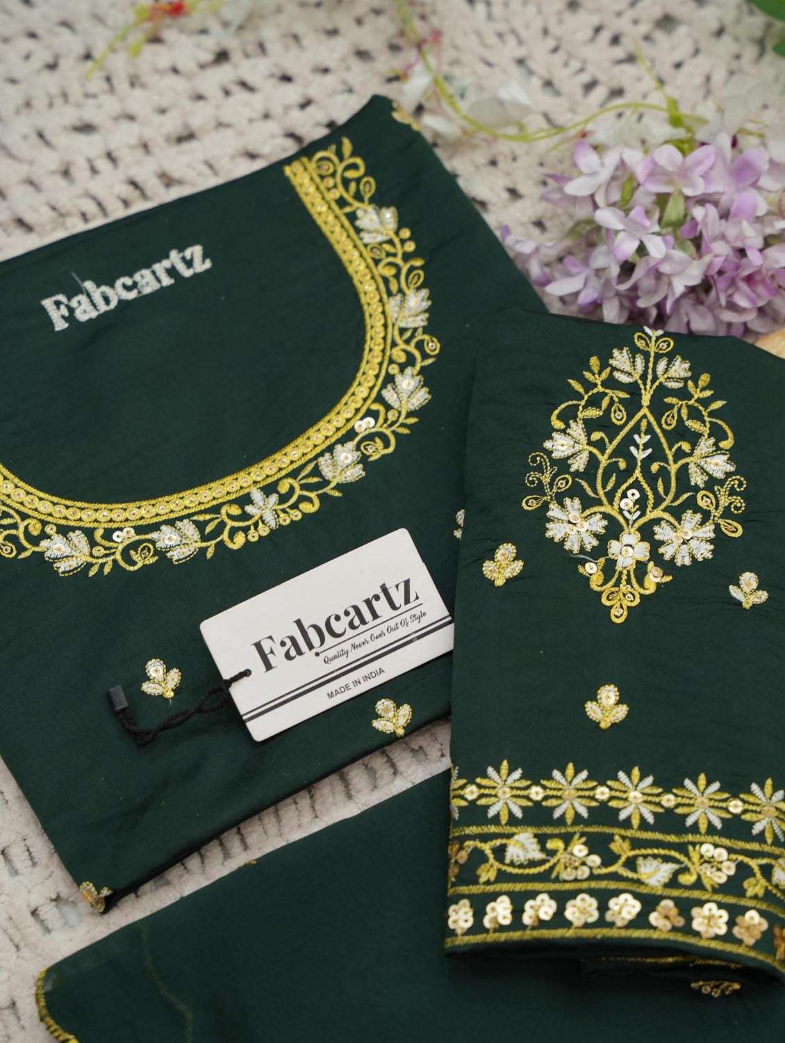 women self design south indian style unstitched lehenga choli set - 22380969 -  Standard Image - 4