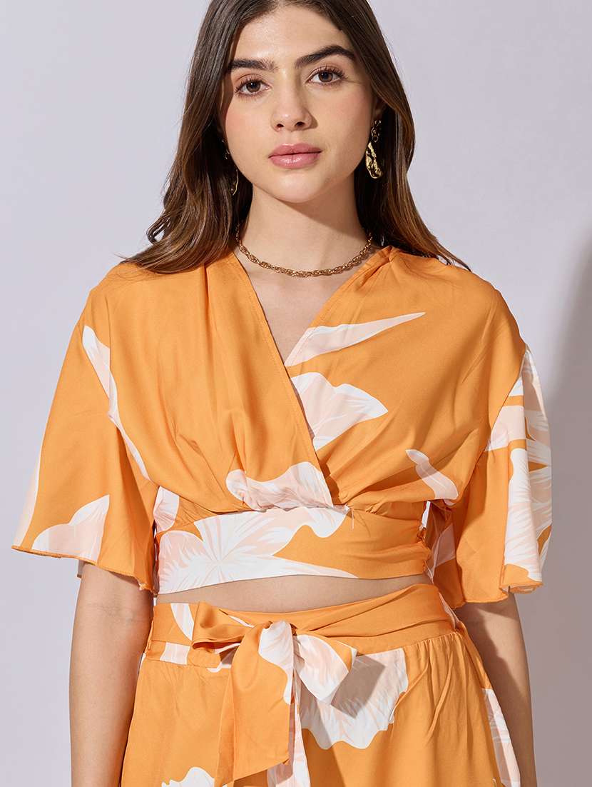 women printed top and trouser co-ord set - 22381008 -  Standard Image - 1