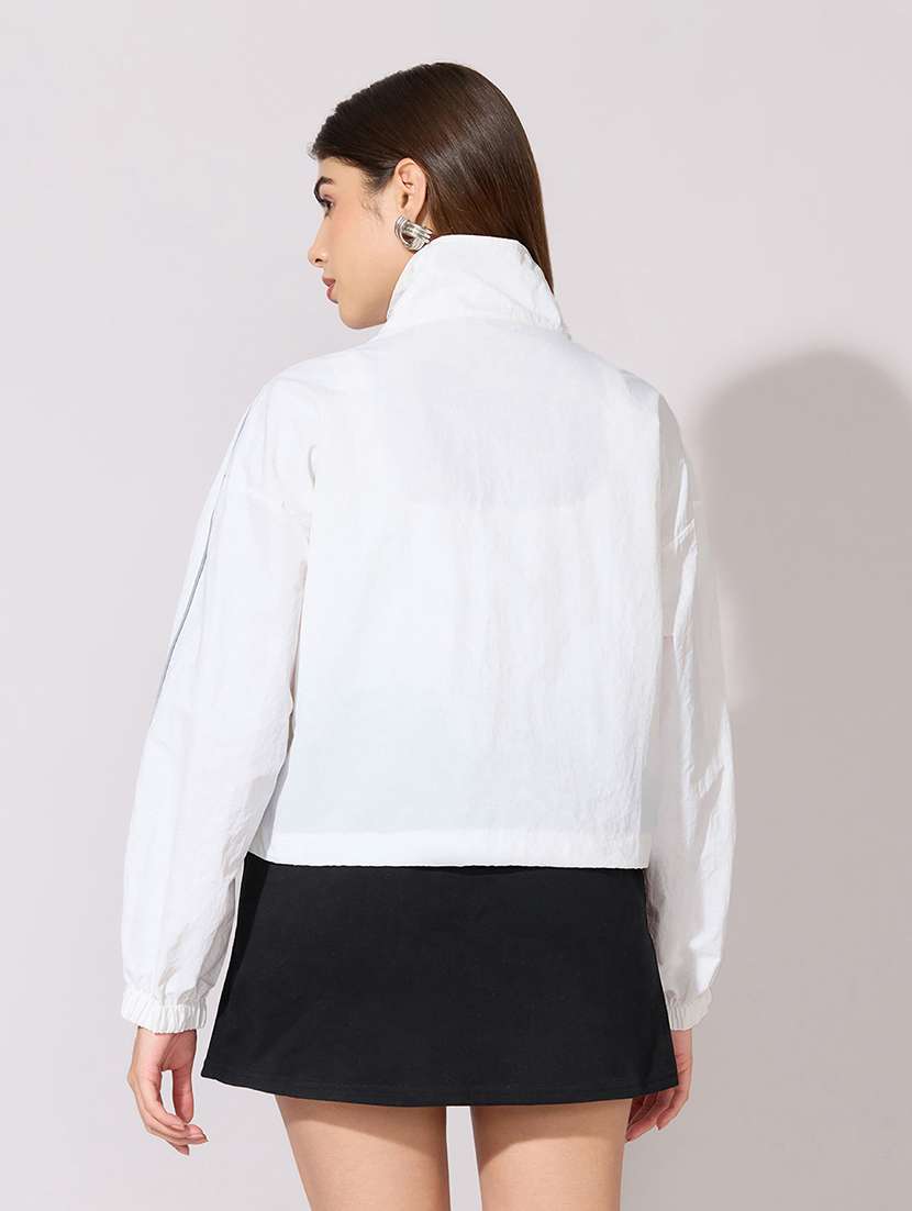 women solid long sleeve biker jacket - 22381029 -  Standard Image - 4