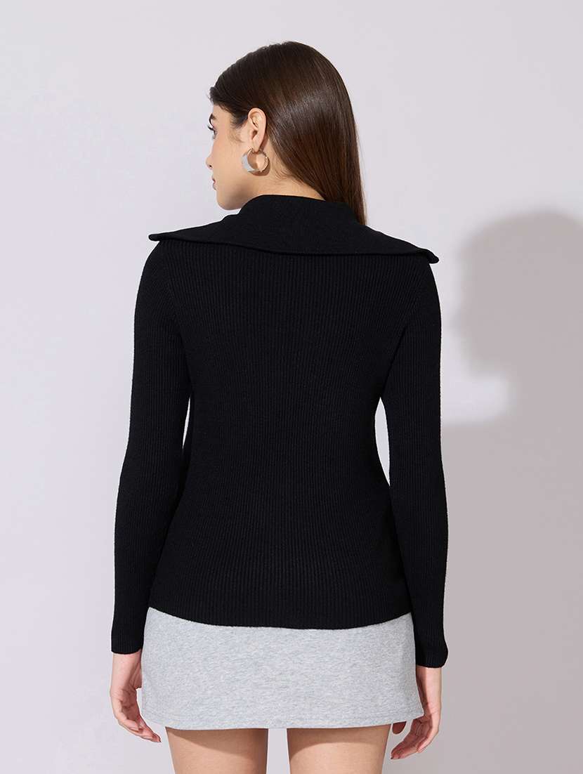 women solid long sleeve regular jacket - 22381038 -  Standard Image - 4