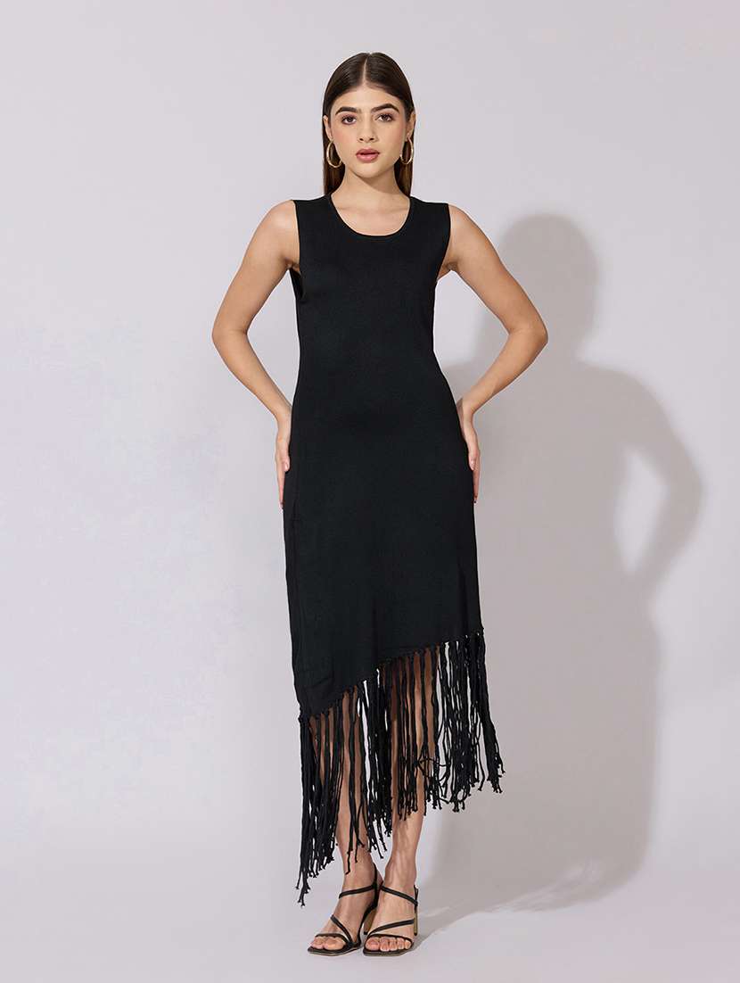 women solid sleeveless bodycon dress