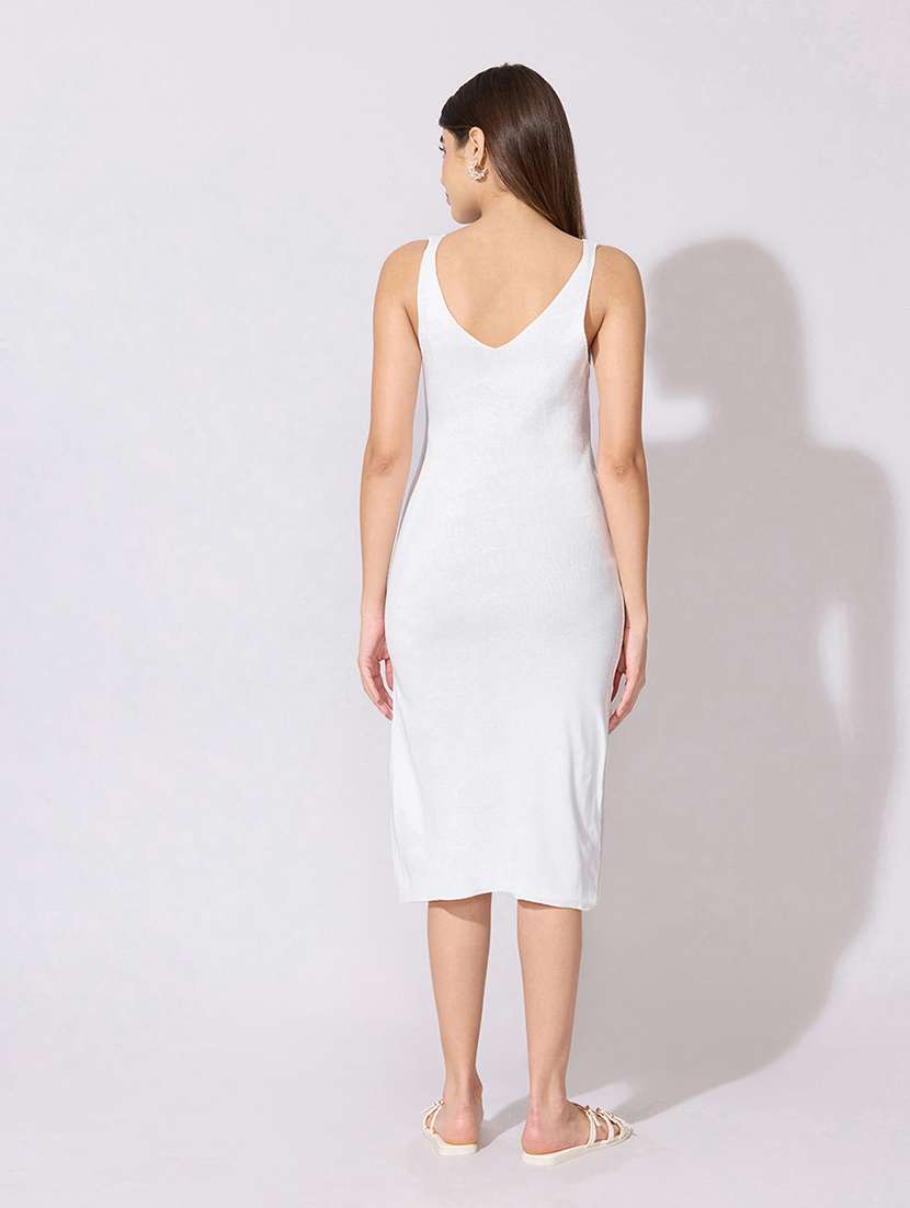 women self designed sleeveless bodycon dress - 22381162 -  Standard Image - 4