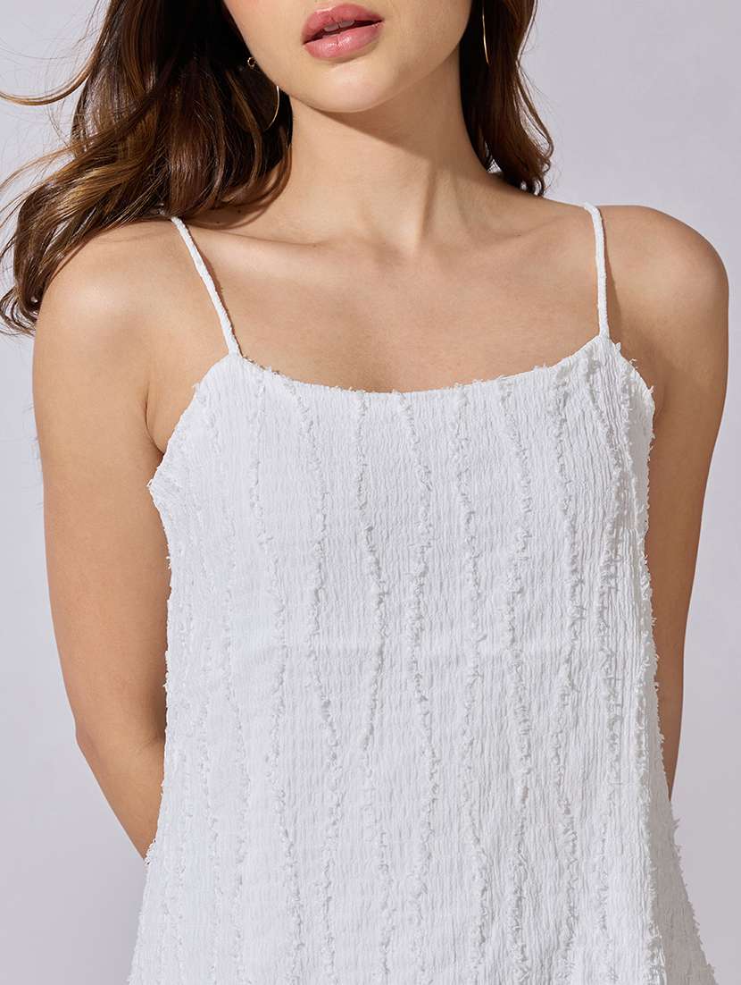 women self designed shoulder strap a-line dress - 22381176 -  Standard Image - 1
