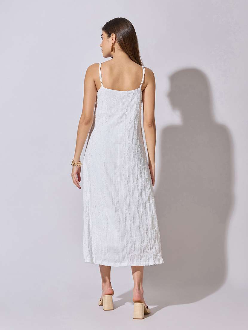 women self designed shoulder strap a-line dress - 22381176 -  Standard Image - 4