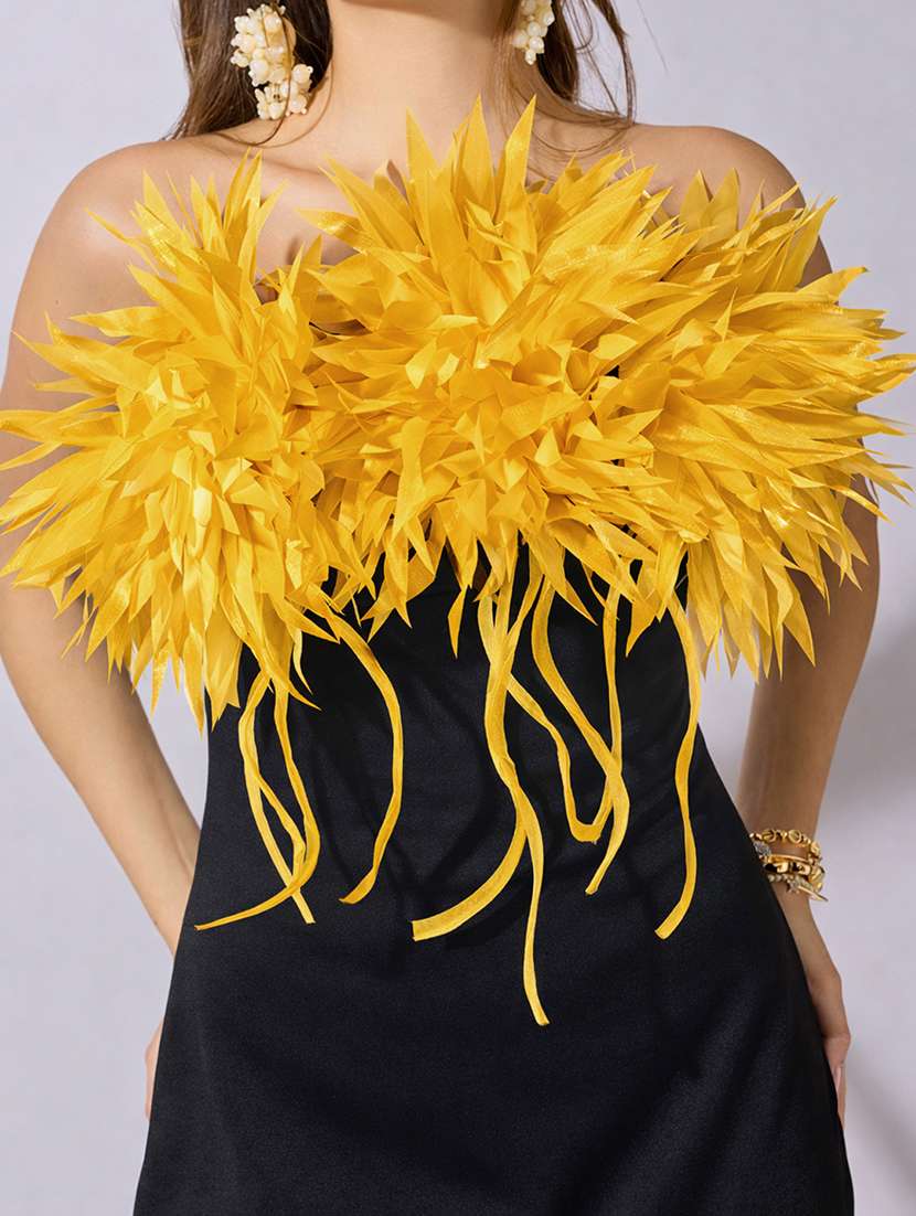 women solid strapless maxi bodycon dress - 22381195 -  Standard Image - 1