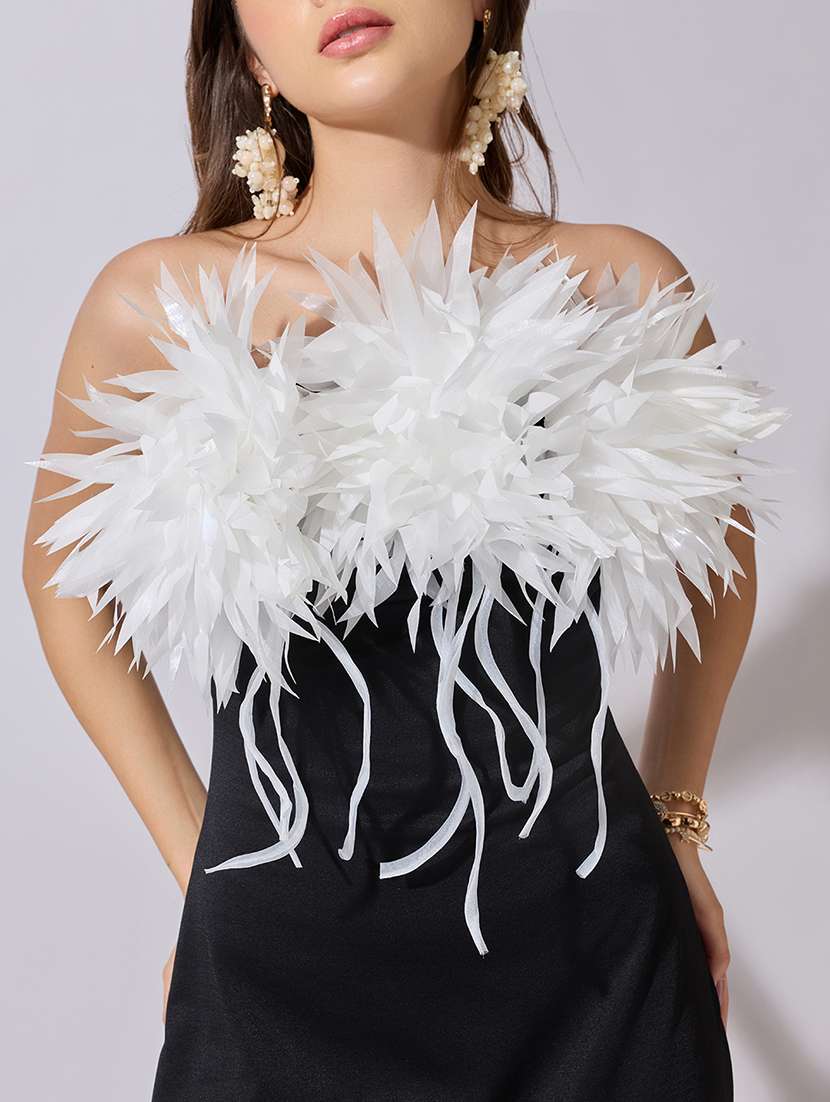 women solid strapless maxi bodycon dress - 22381196 -  Standard Image - 1