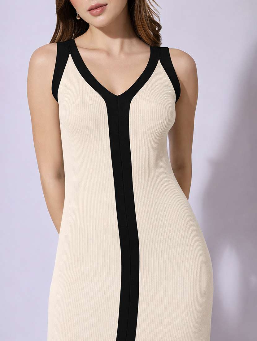 women solid shoulder strap bodycon dress - 22381210 -  Standard Image - 1