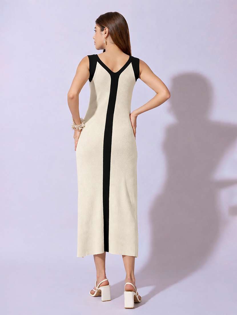 women solid shoulder strap bodycon dress - 22381210 -  Standard Image - 4