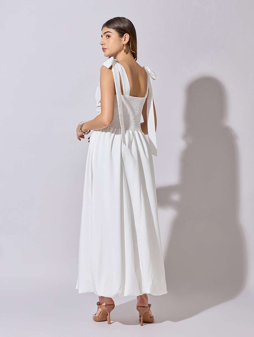 women solid sleeveless ballon dress - 22381224 -  Standard Image - 4