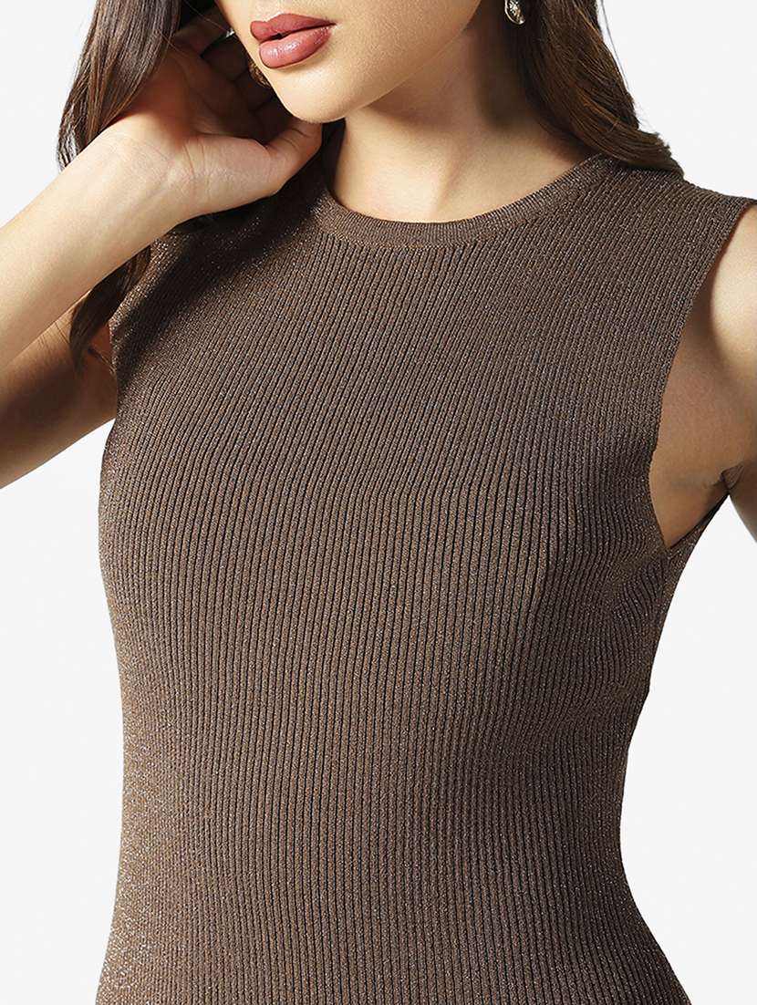 women solid sleeveless bodycon dress - 22381229 -  Standard Image - 1