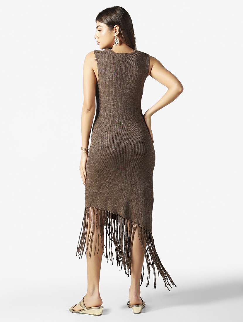 women solid sleeveless bodycon dress - 22381229 -  Standard Image - 4