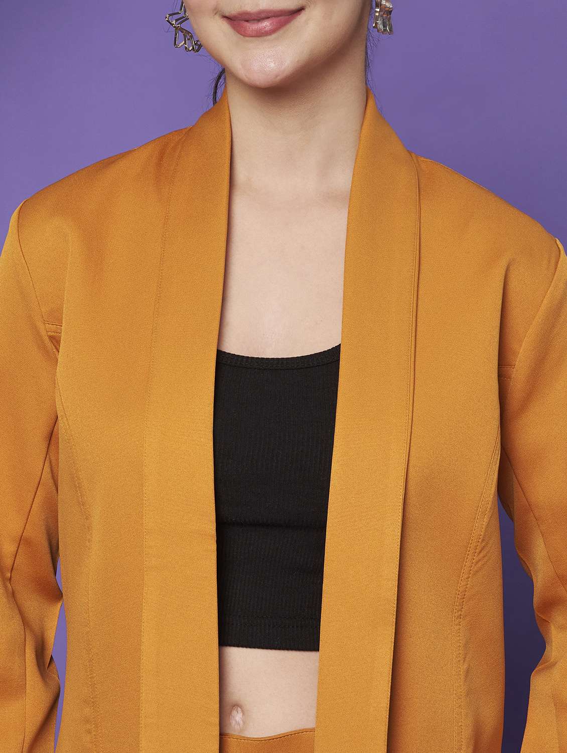 women solid long sleeve formal blazer - 22381242 -  Standard Image - 1