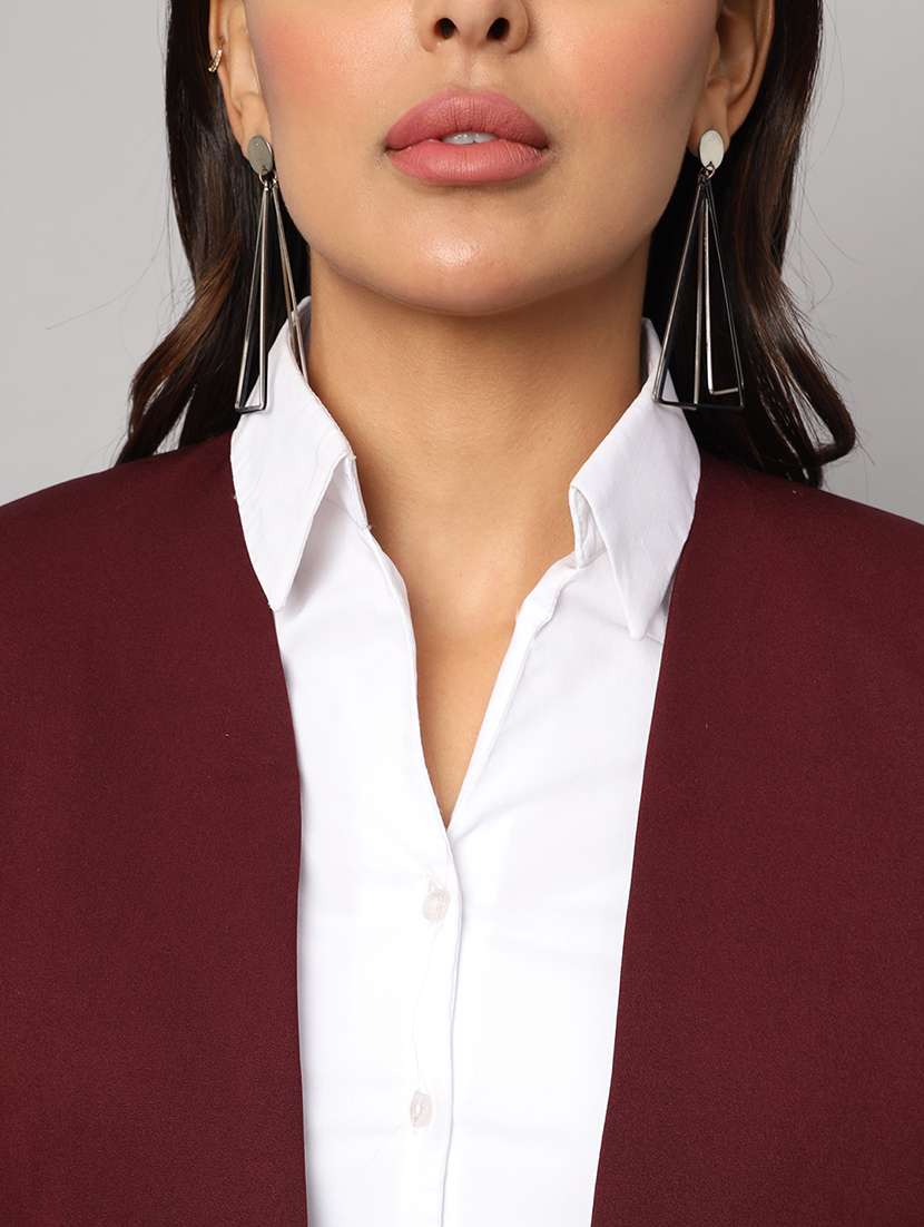 women solid long sleeve formal blazer - 22381245 -  Standard Image - 1