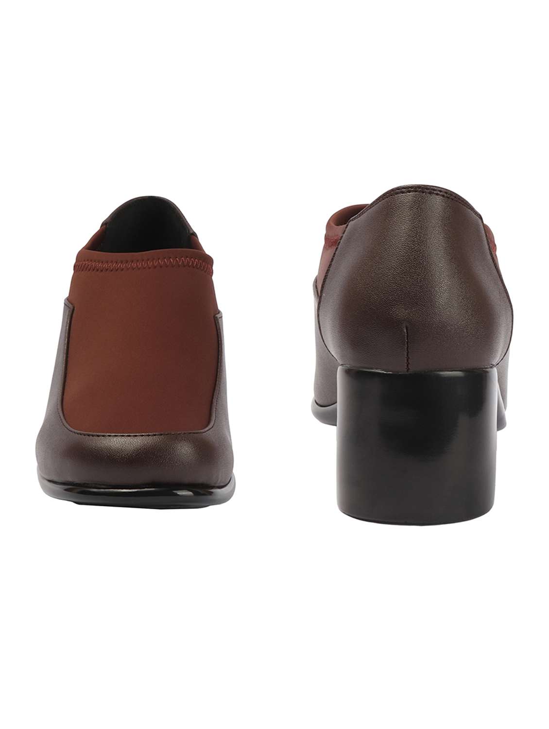 women brown slip on pump - 22381598 -  Standard Image - 4