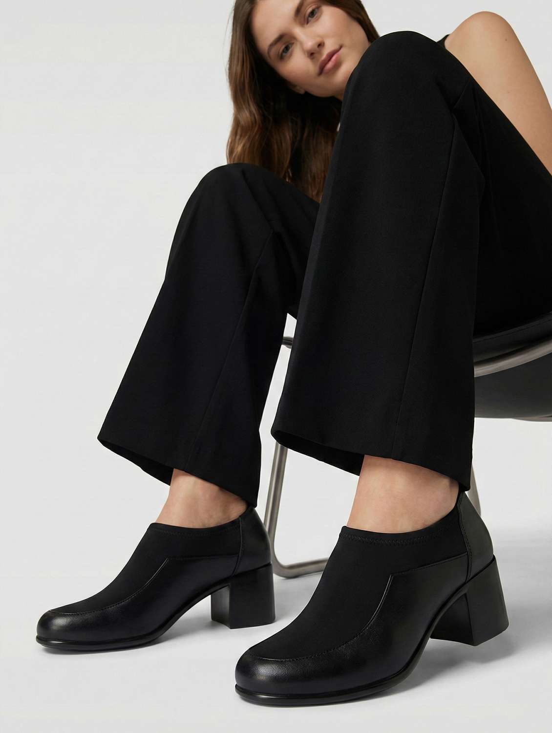 women black slip on pump - 22381599 -  Standard Image - 1