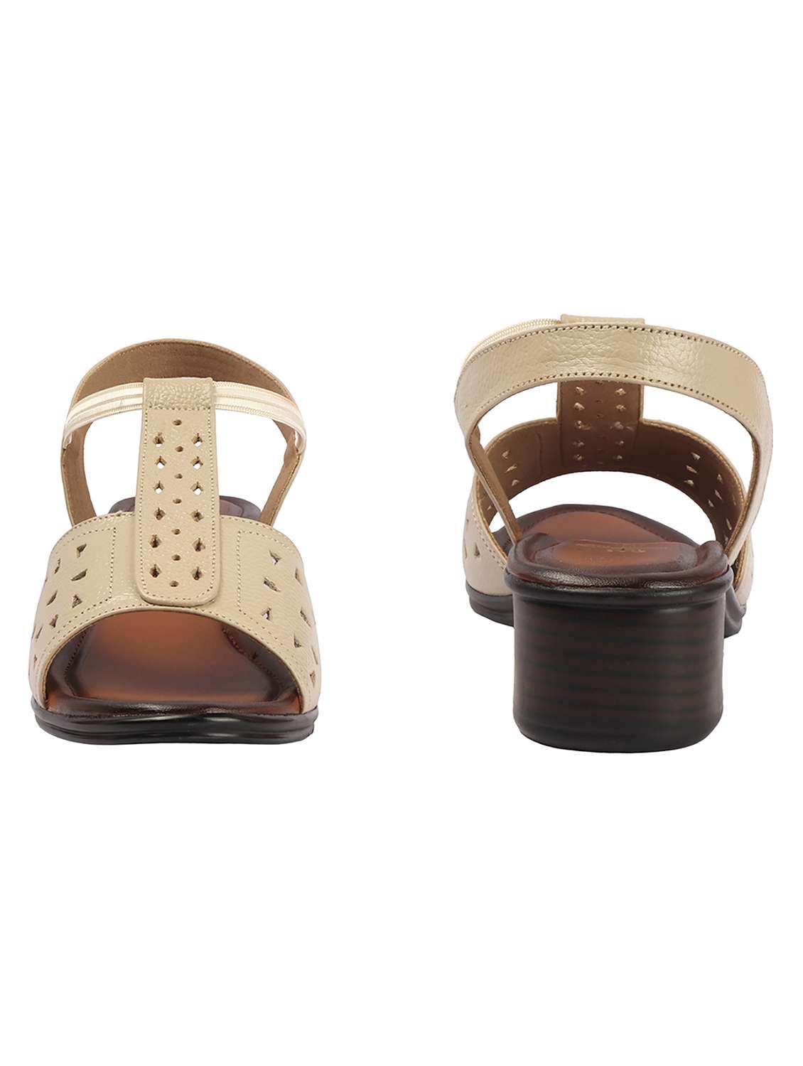 women cream back strap sandal - 22381607 -  Standard Image - 4