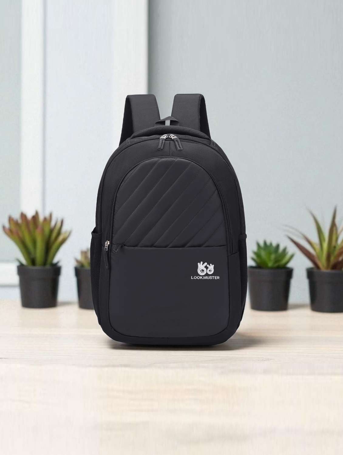 men textured backpack - 22381688 -  Standard Image - 4