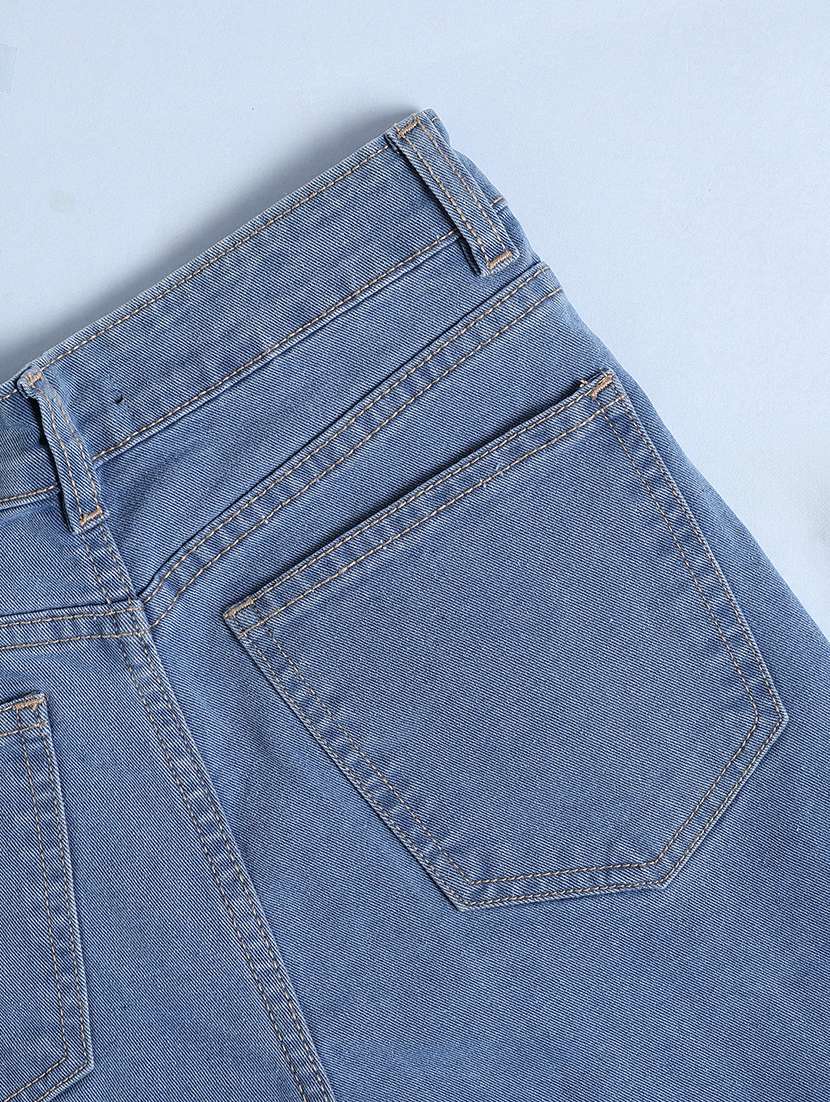 girls washed mid rise bootcut jeans - 22381738 -  Standard Image - 4