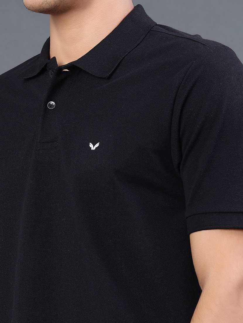 men solid short sleeve regular fit polo t-shirt - 22381792 -  Standard Image - 1