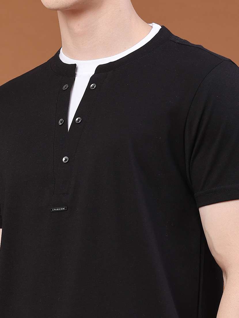men solid short sleeves casual t-shirt - 22382041 -  Standard Image - 1